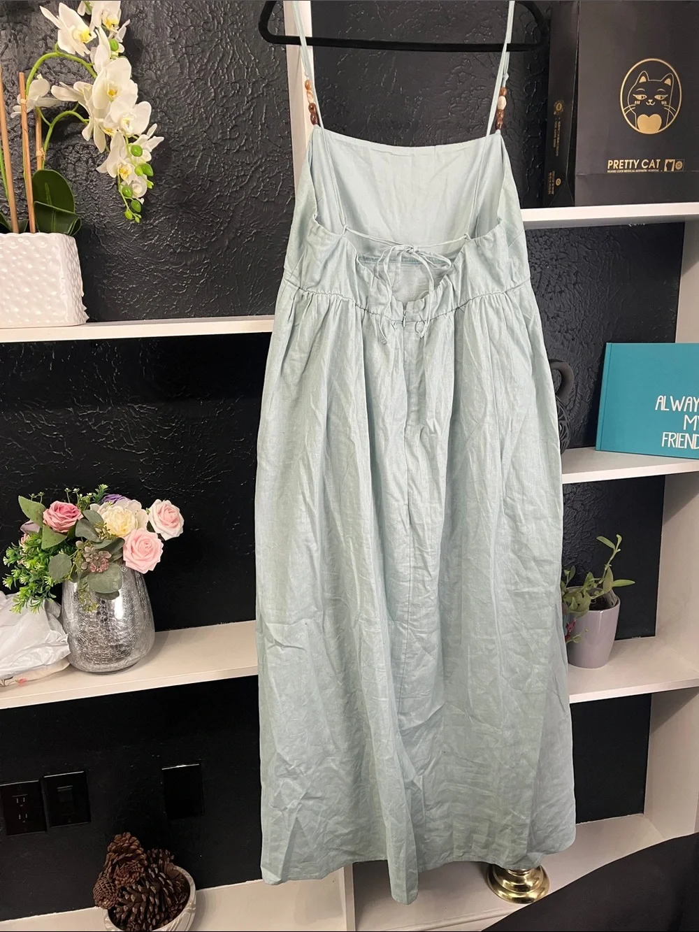 Abercrombie & Fitch Spaghetti Strap Maxi Dress (seafoam)